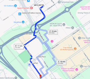 serviced apartments near MK train station